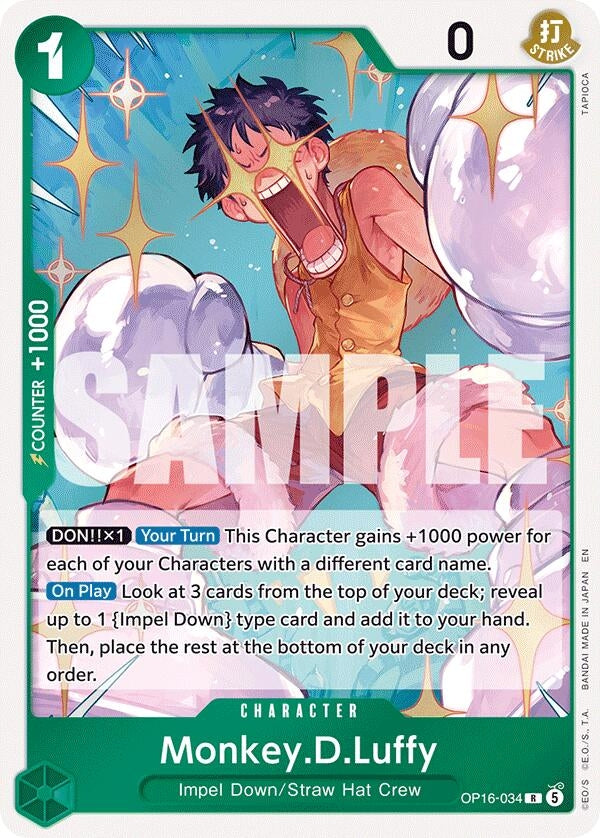 Image for Monkey.D.Luffy (034) - One Piece Card Game
