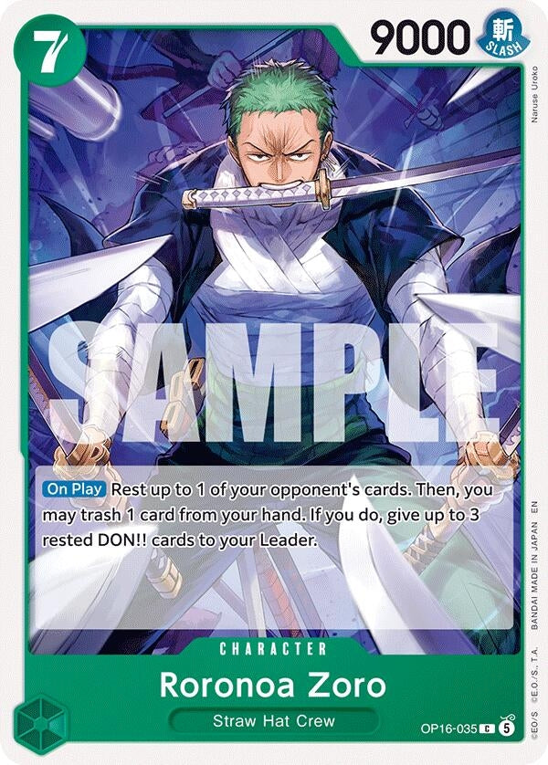Image for Roronoa Zoro (035) - One Piece Card Game