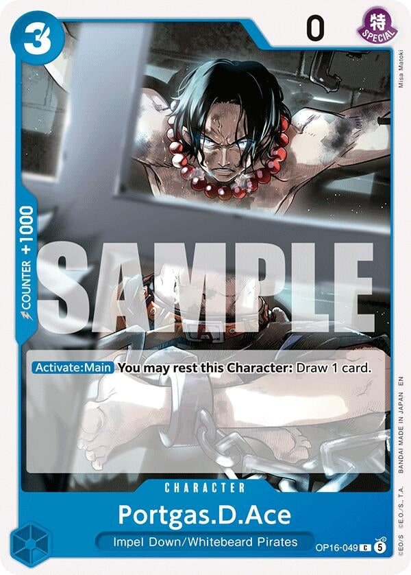 Image for Portgas.D.Ace (049) - One Piece Card Game