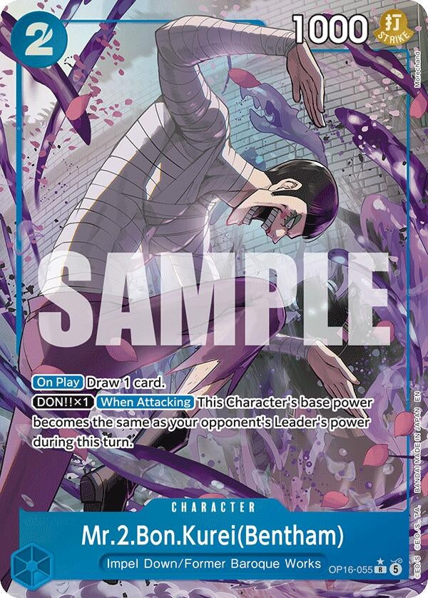 Image for Mr.2.Bon.Kurei(Bentham) (055) (Alternate Art) - One Piece Card Game