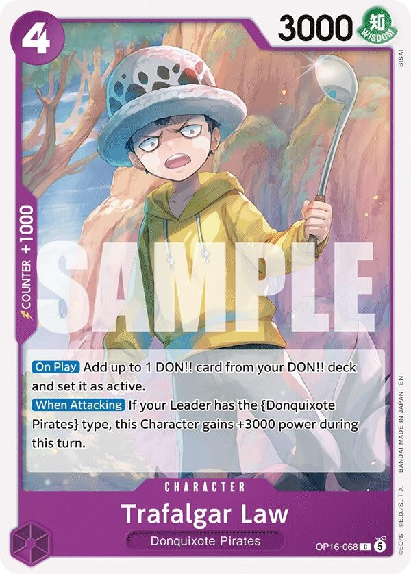 Image for Trafalgar Law (068) - One Piece Card Game
