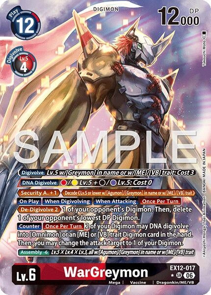 Image for WarGreymon (Alternate Art) - Digimon Card Game