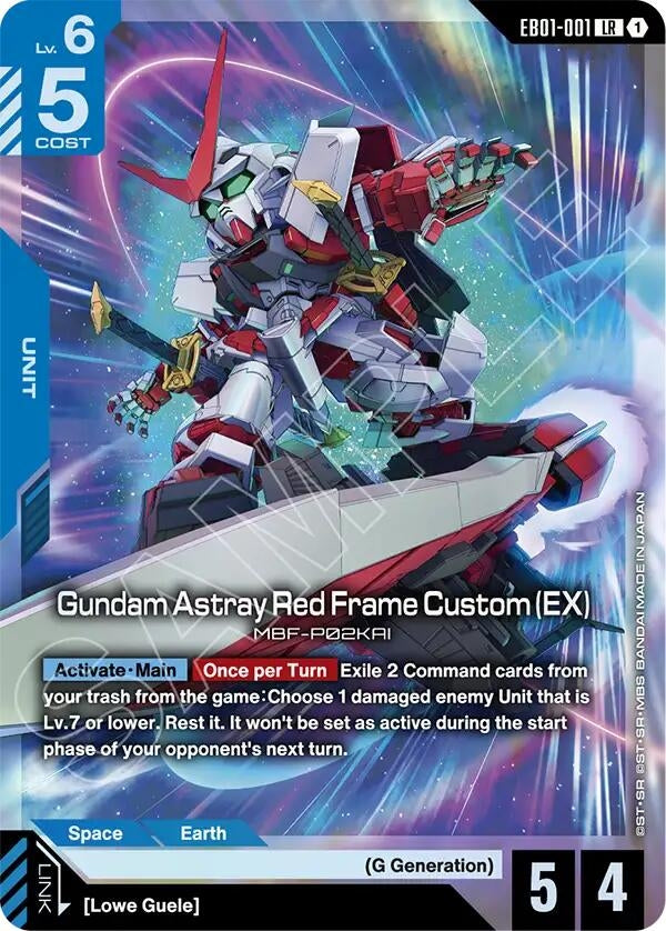 Image for Gundam Astray Red Frame Custom (EX) - Gundam Card Game