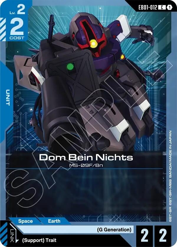 Image for Dom Bein Nichts - Gundam Card Game