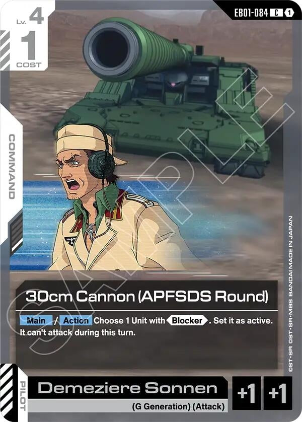 Image for 30cm Cannon (APFSDS Round) - Gundam Card Game