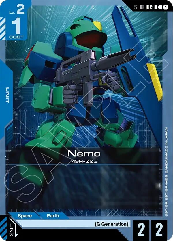 Image for Nemo (ST10) - Gundam Card Game