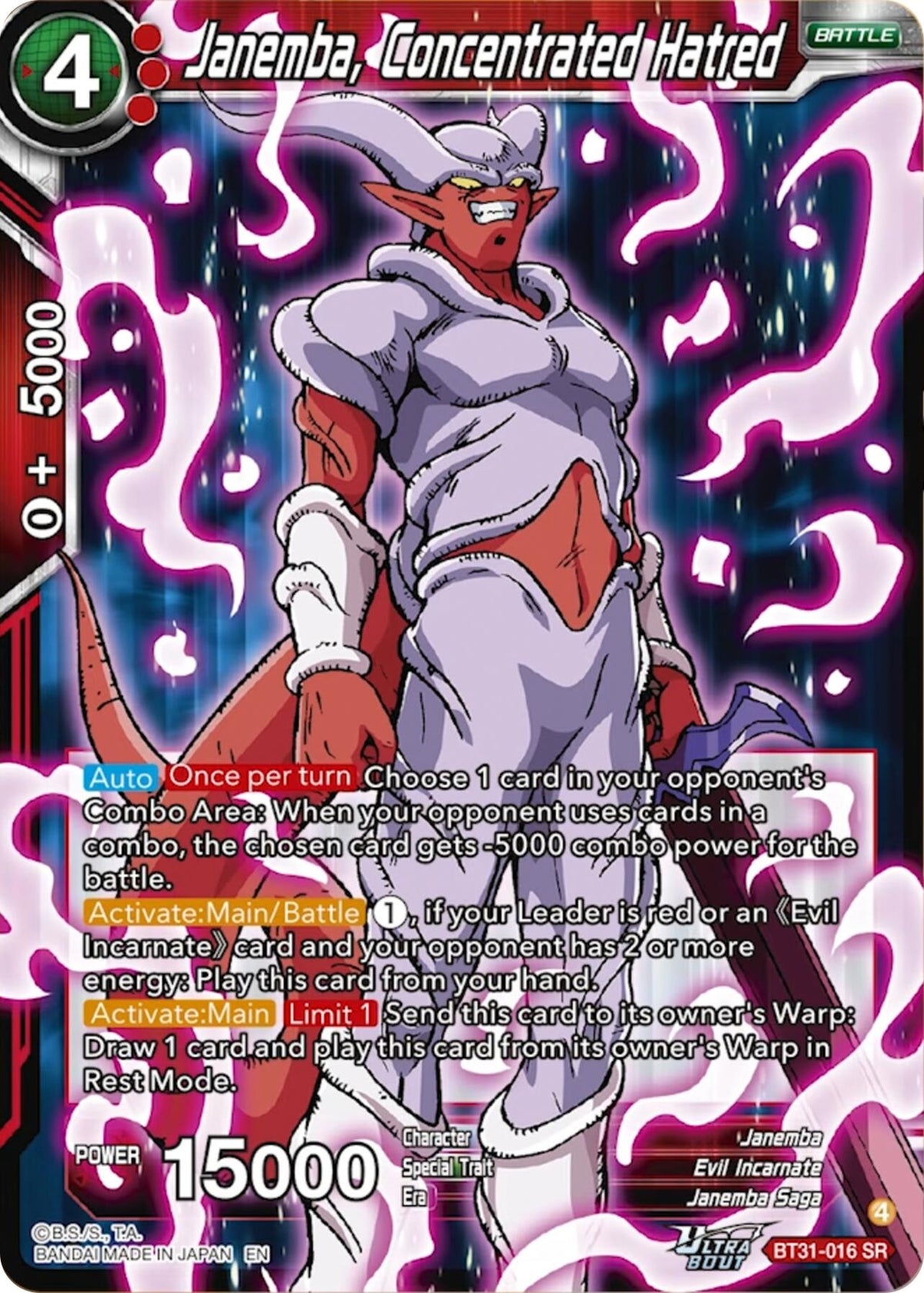 Image for Janemba, Concentrated Hatred - Dragon Ball Super: Masters