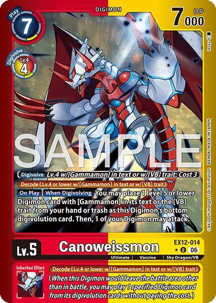 Image for Canoweissmon (Limited Foil) - Digimon Card Game