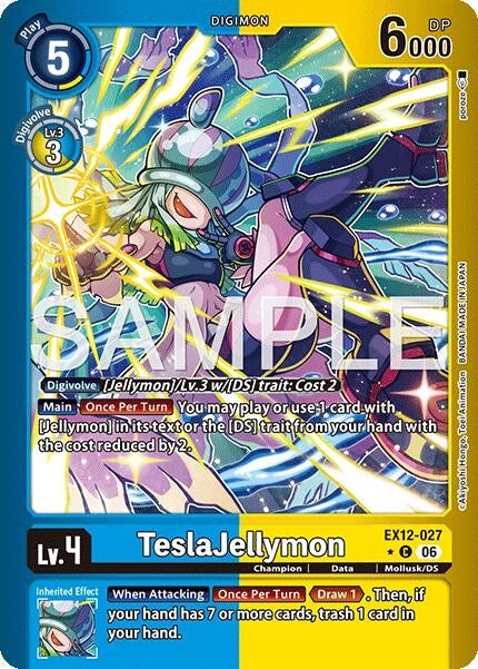 Image for TeslaJellymon (Limited Foil) - Digimon Card Game