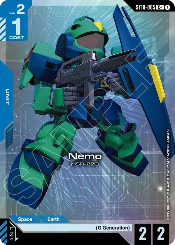 Image for Nemo (C+) (ST10) - Gundam Card Game