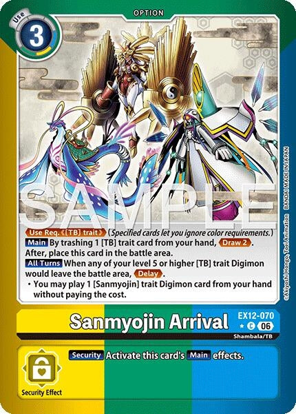 Image for Sanmyojin Arrival (Limited Foil) (EX-12) - Digimon Card Game