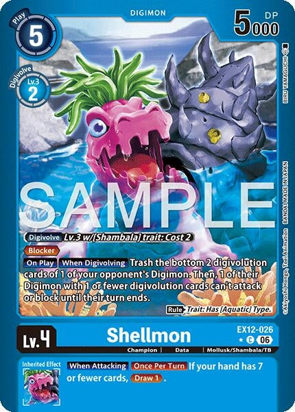 Image for Shellmon (Limited Foil) (EX-12) - Digimon Card Game