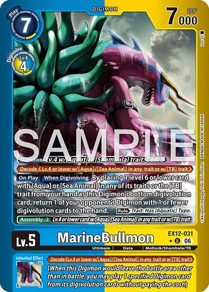Image for MarineBullmon (Limited Foil) (EX-12) - Digimon Card Game