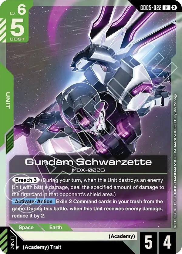 Image for Gundam Schwarzette - Gundam Card Game