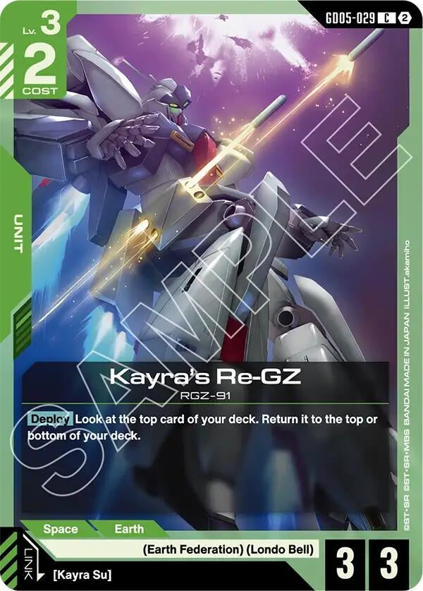 Image for Kayra's Re-GZ - Gundam Card Game