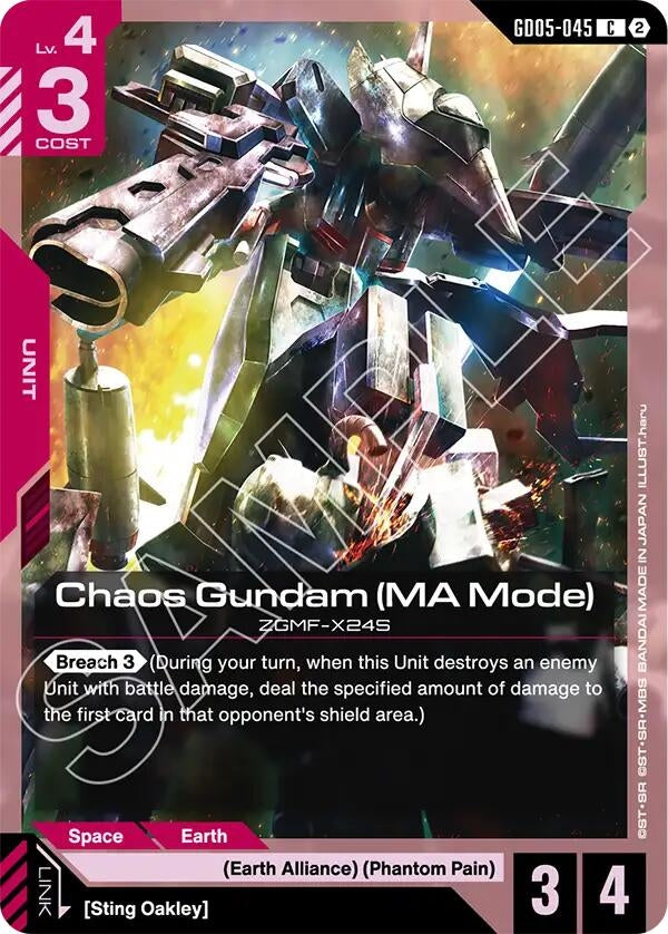 Image for Chaos Gundam (MA Mode) - Gundam Card Game