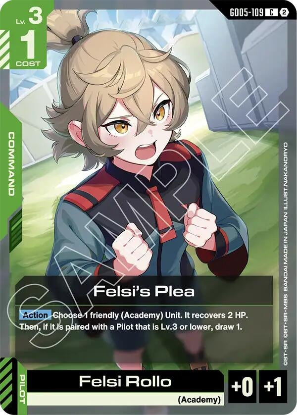 Image for Felsi's Plea - Gundam Card Game