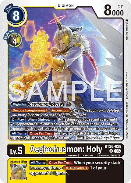 Image for Aegiochusmon: Holy - Digimon Card Game