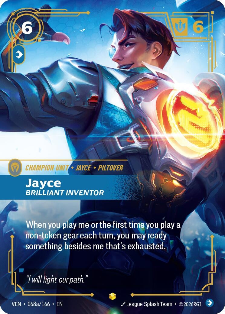 Image for Jayce, Brilliant Inventor (Alternate Art) - Riftbound: League of Legends Trading Card Game