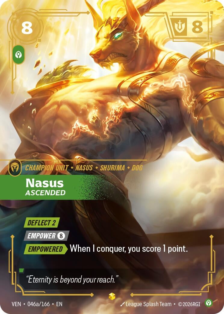 Image for Nasus, Ascended (Alternate Art) - Riftbound: League of Legends Trading Card Game