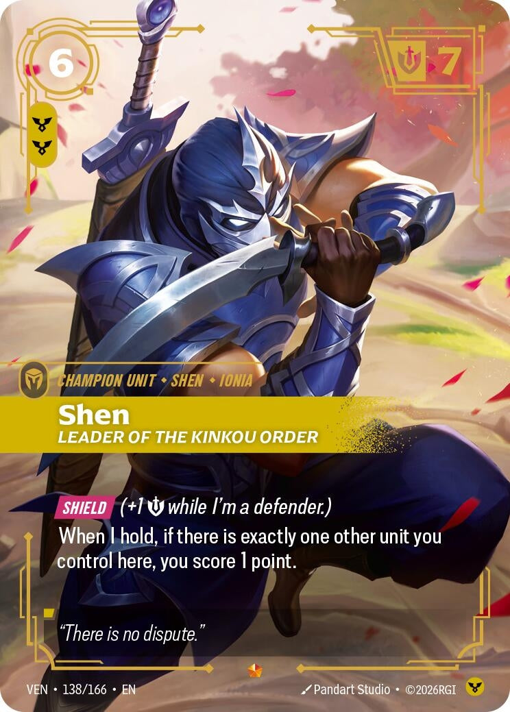 Image for Shen, Leader of the Kinkou Order - Riftbound: League of Legends Trading Card Game