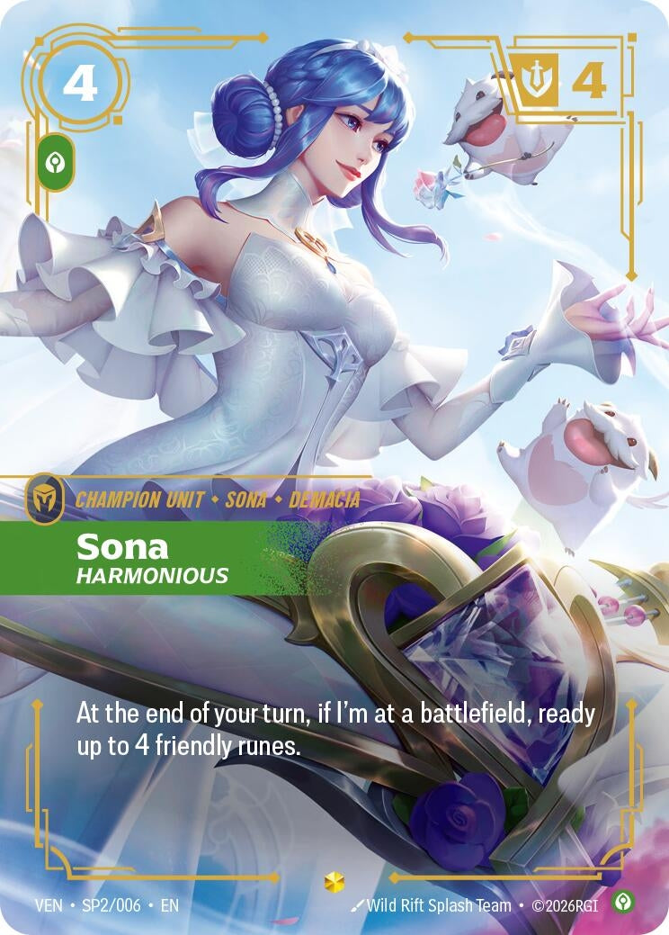 Image for Sona, Harmonious - Riftbound: League of Legends Trading Card Game