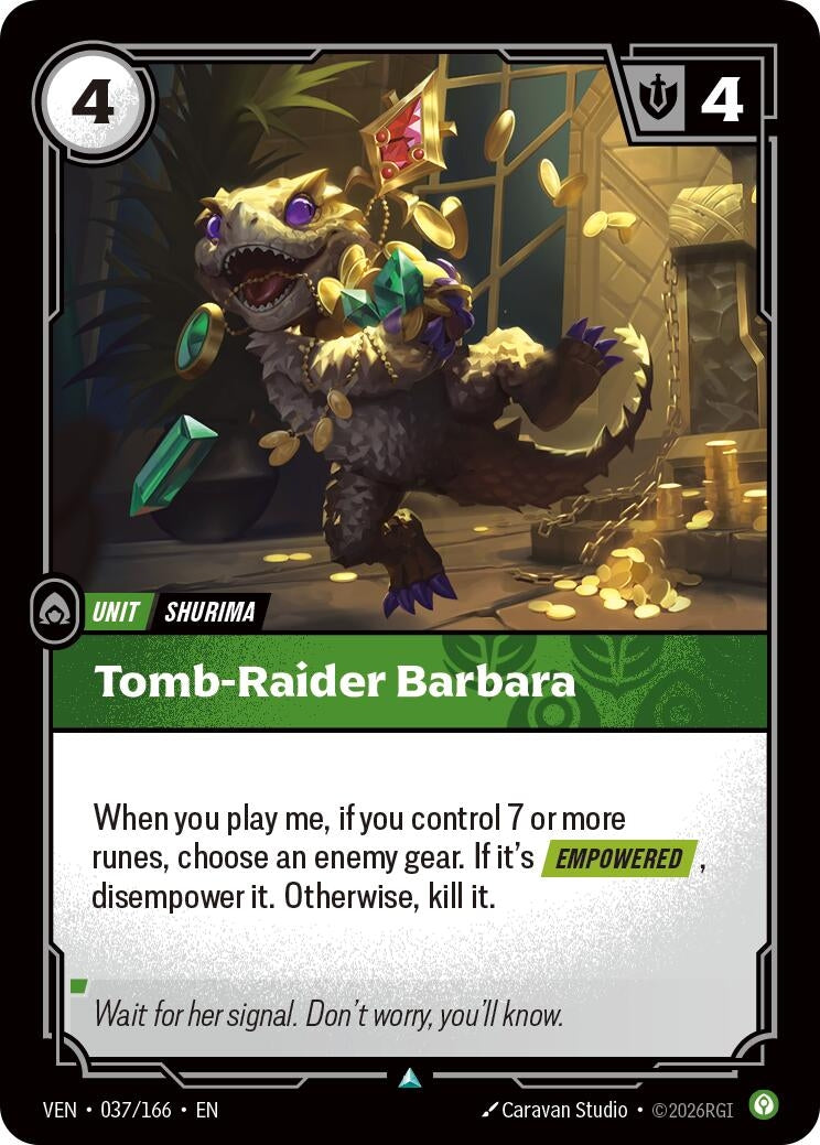 Image for Tomb-Raider Barbara - Riftbound: League of Legends Trading Card Game