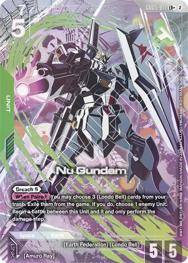 Image for Nu Gundam (LR+) - Gundam Card Game