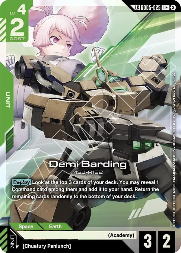 Image for Demi Barding (U+) (Link Rare) - Gundam Card Game