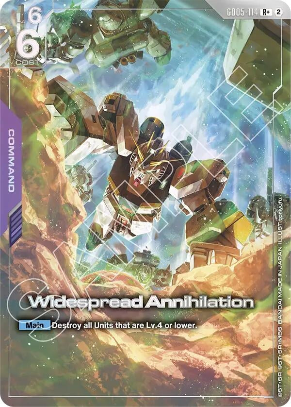 Image for Widespread Annihilation (R+) - Gundam Card Game