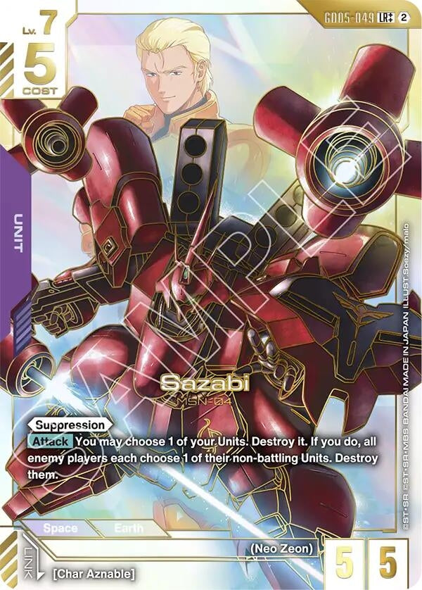 Image for Sazabi (LR++) - Gundam Card Game