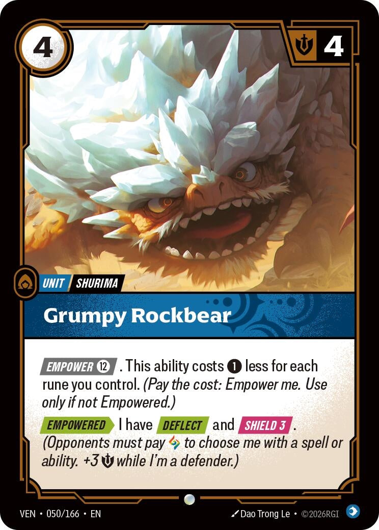Image for Grumpy Rockbear - Riftbound: League of Legends Trading Card Game