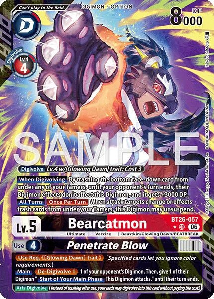 Image for Bearcatmon // Penetrate Blow (Alternate Art) - Digimon Card Game