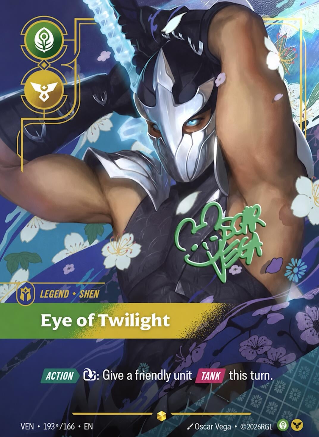 Image for Shen, Eye of Twilight (Signature) - Riftbound: League of Legends Trading Card Game