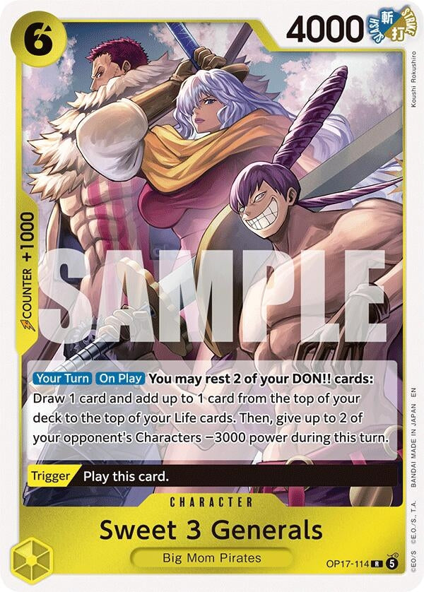 Image for Sweet 3 Generals - One Piece Card Game