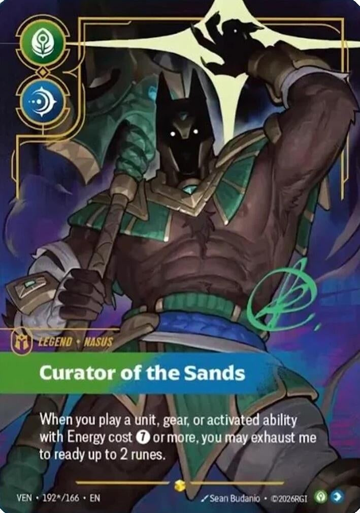 Image for Nasus, Curator of the Sands (Signature) - Riftbound: League of Legends Trading Card Game