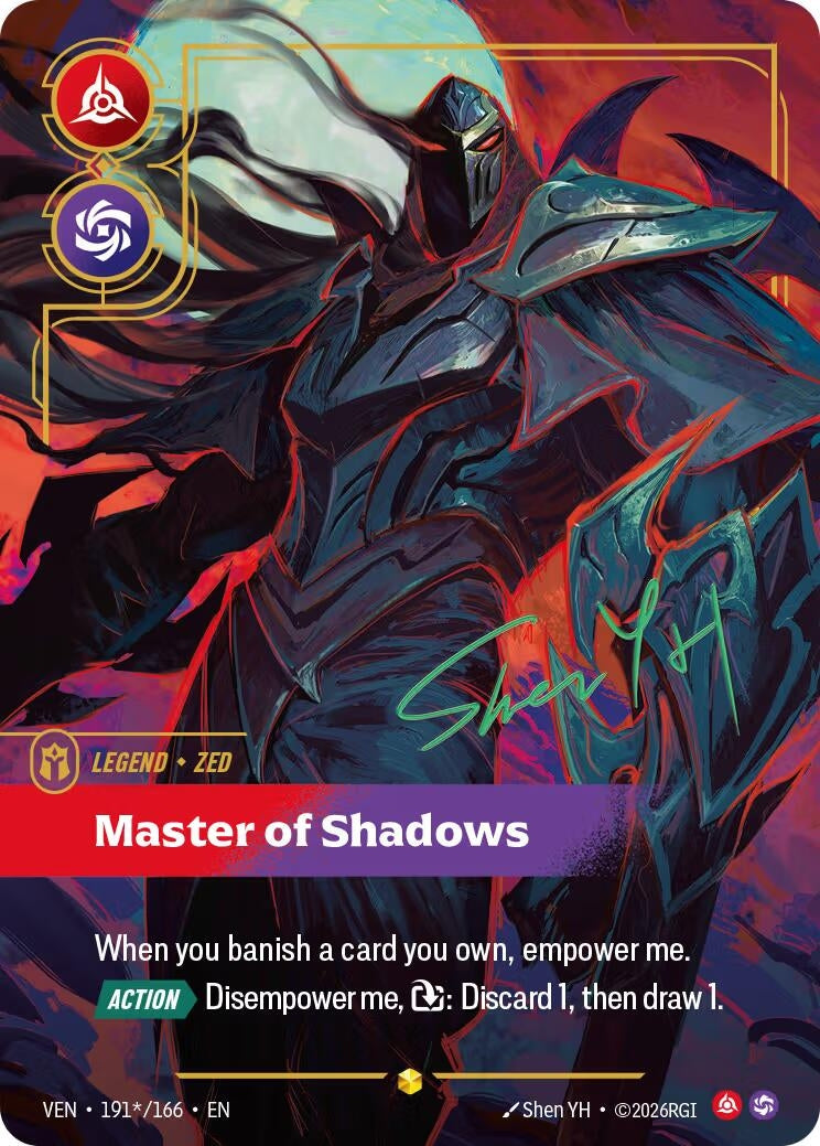 Image for Zed, Master of Shadows (Signature) - Riftbound: League of Legends Trading Card Game