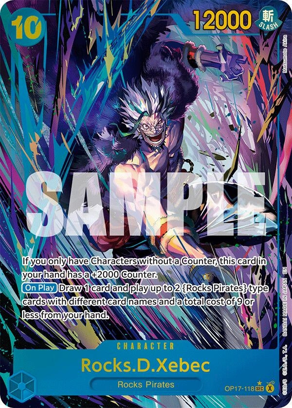 Image for Rocks.D.Xebec (118) (Alternate Art) - One Piece Card Game