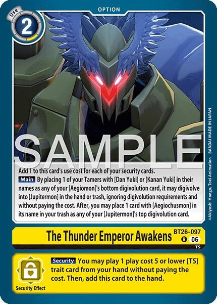 Image for The Thunder Emperor Awakens - Digimon Card Game