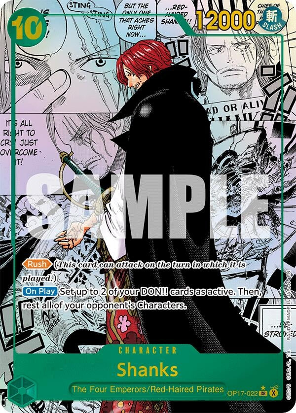Image for Shanks (022) (Manga) - One Piece Card Game