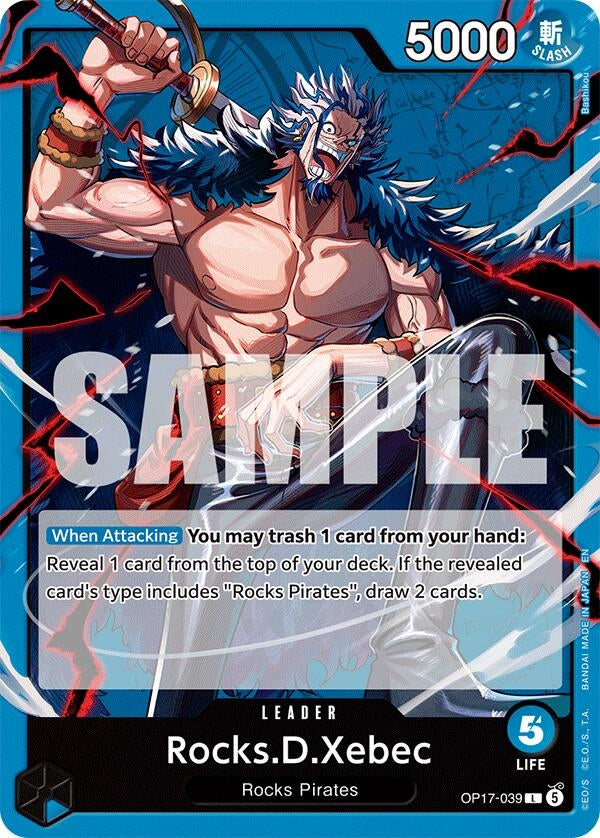 Image for Rocks.D.Xebec (039) - One Piece Card Game