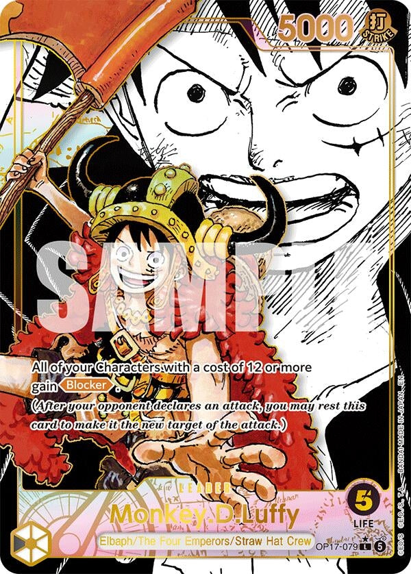 Image for Monkey.D.Luffy (079) (Super Leader Alternate Art) - One Piece Card Game