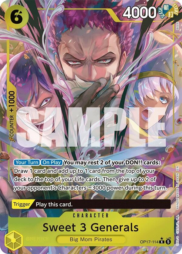 Image for Sweet 3 Generals (Alternate Art) - One Piece Card Game