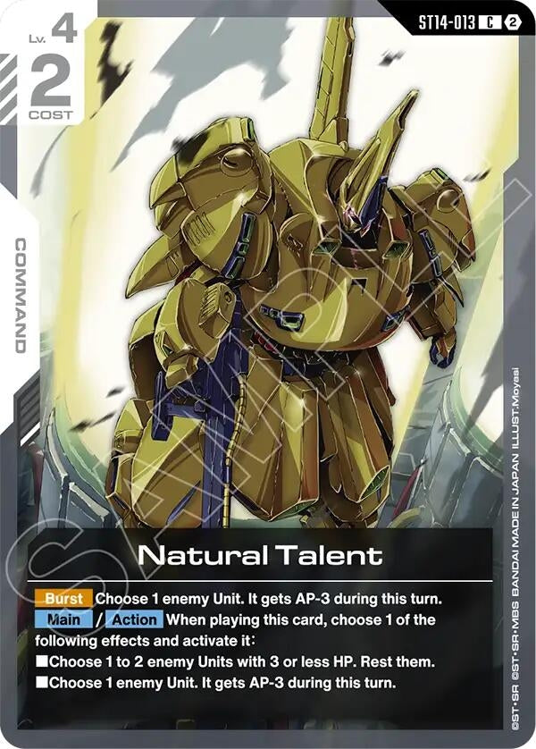 Image for Natural Talent - Gundam Card Game
