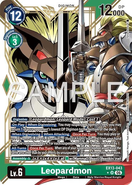 Image for Leopardmon (Alternate Art) - Digimon Card Game