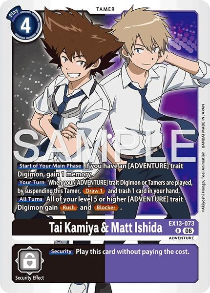 Image for Tai Kamiya & Matt Ishida - Digimon Card Game