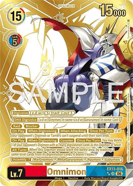 Image for Omnimon (Rare Pull) - Digimon Card Game