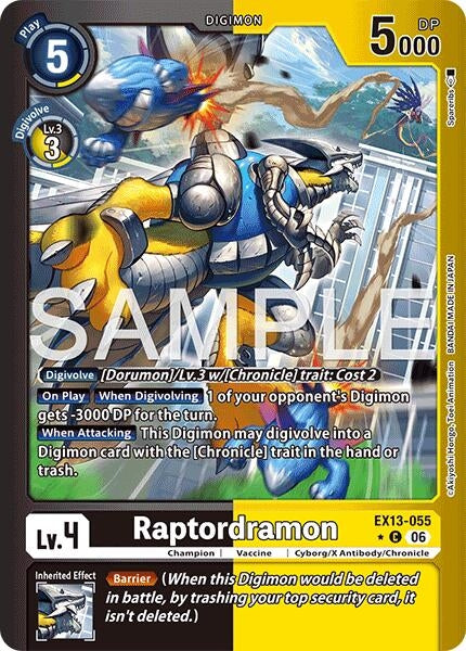 Image for Raptordramon (Limited Foil) - Digimon Card Game