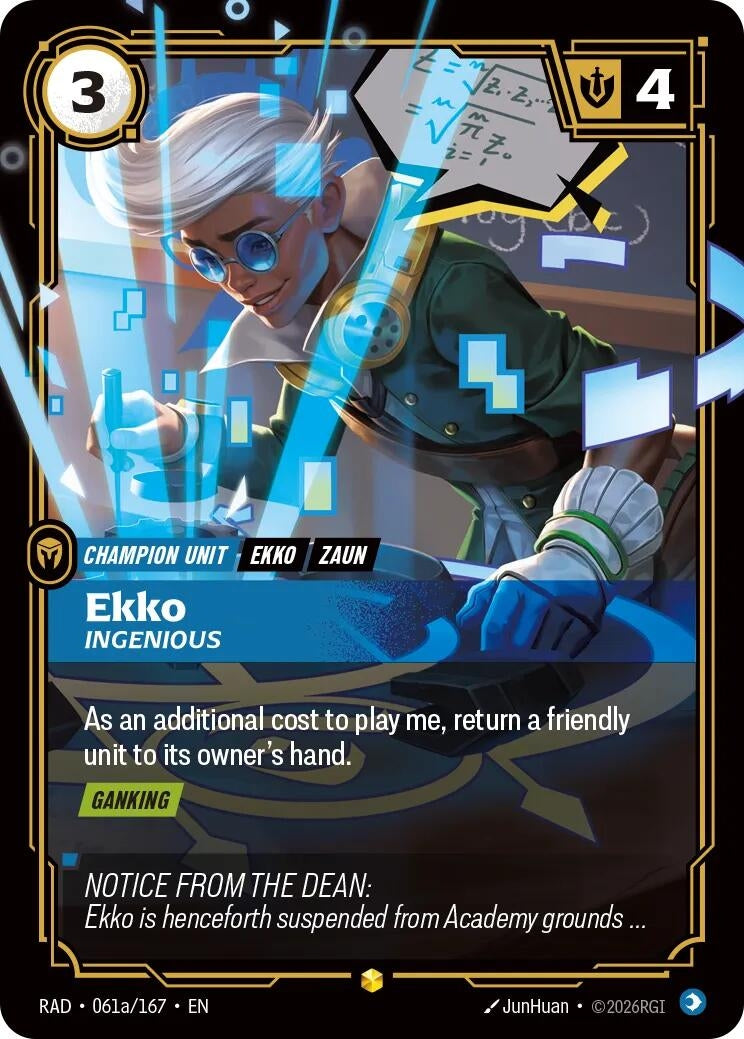 Image for Ekko, Ingenious (Alternate Art) - Riftbound: League of Legends Trading Card Game