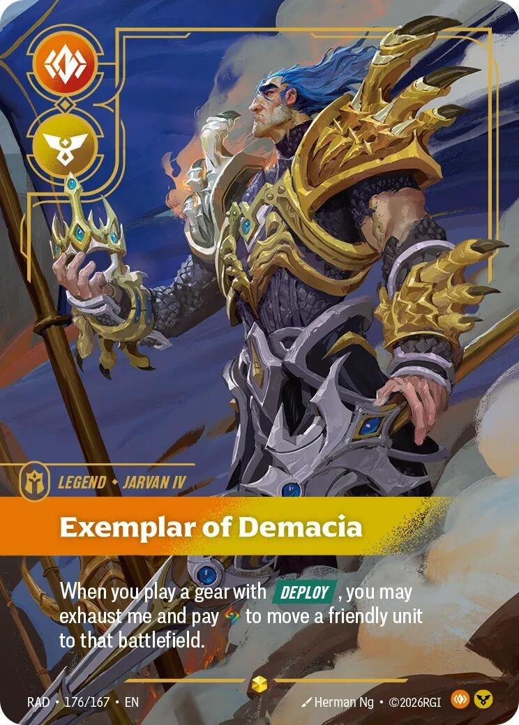 Image for Jarvan IV, Exemplar of Demacia (Overnumbered) - Riftbound: League of Legends Trading Card Game